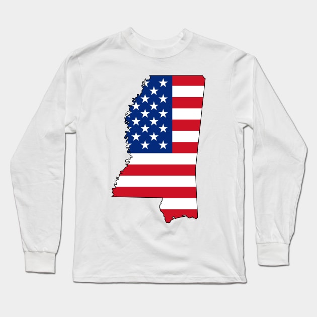 Mississippi, USA Long Sleeve T-Shirt by somekindofguru